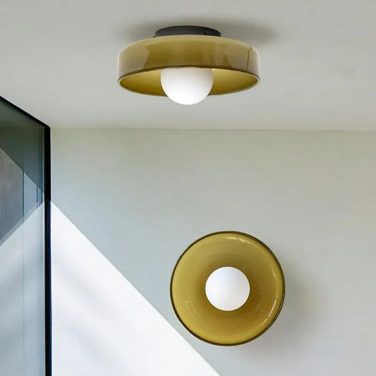 GlassGlow Nordic Ceiling Light – Minimalist Glass Pendant for Modern Interiors