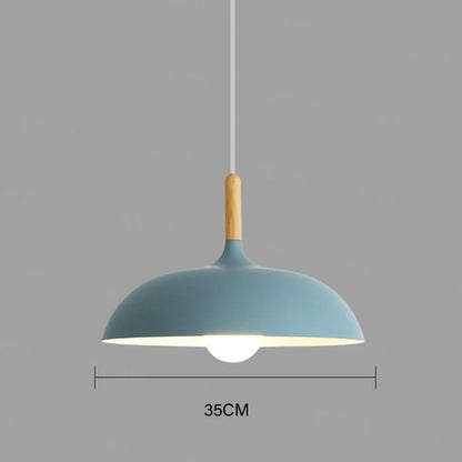 NordicOak Scandinavian Oak Ceiling Light – Modern LED Pendant Lamp