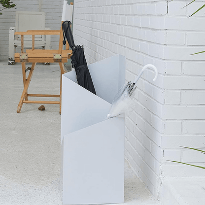 DripFrame Umbrella Stand with Drip Tray – Scandinavian Minimalist Metal Umbrella Holder