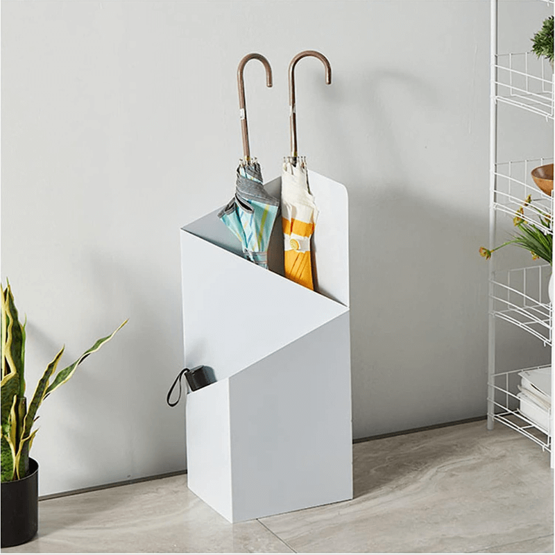 DripFrame Umbrella Stand with Drip Tray – Scandinavian Minimalist Metal Umbrella Holder
