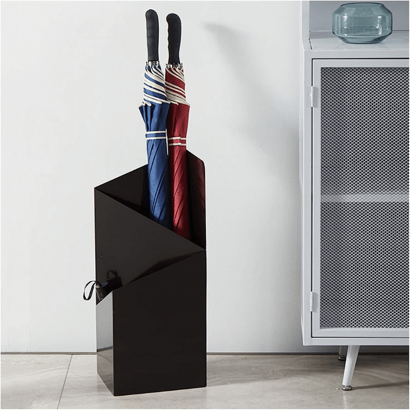 DripFrame Umbrella Stand with Drip Tray – Scandinavian Minimalist Metal Umbrella Holder