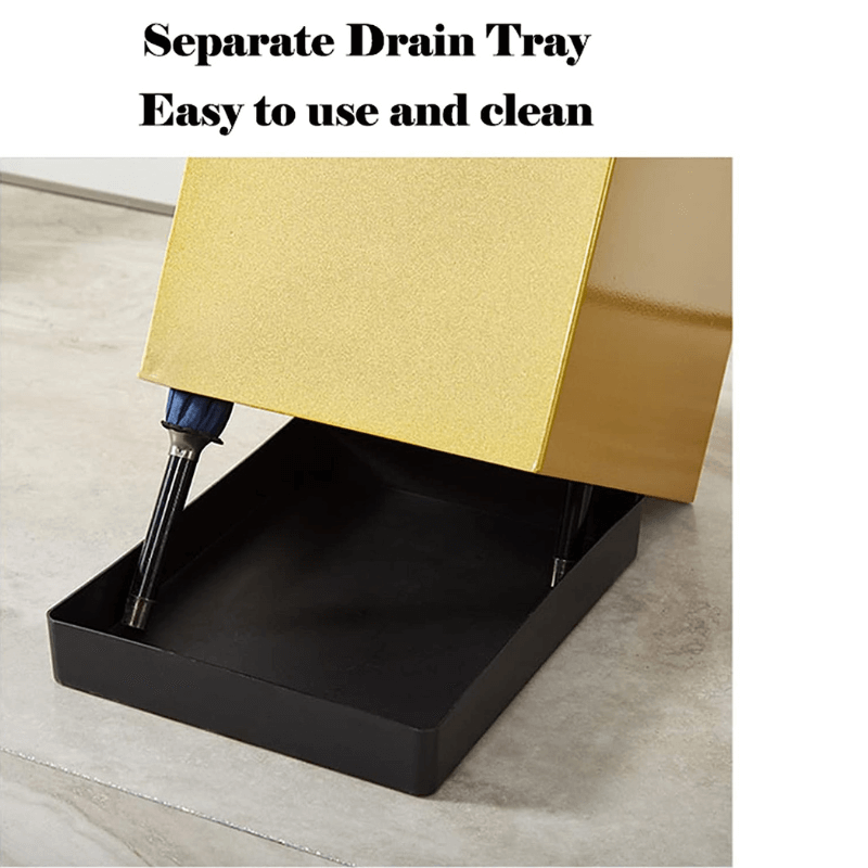 DripFrame Umbrella Stand with Drip Tray – Scandinavian Minimalist Metal Umbrella Holder