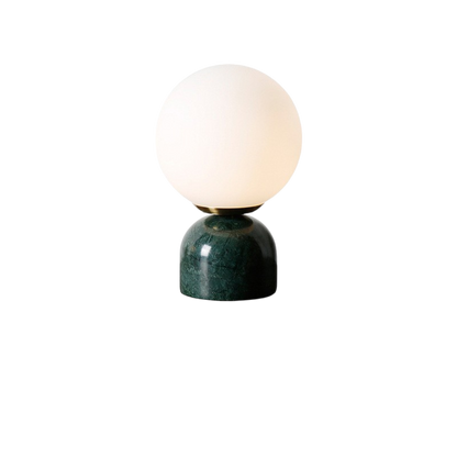 Marnor | Marble Table Lamp with Glass Shade – Scandinavian Minimalist Design