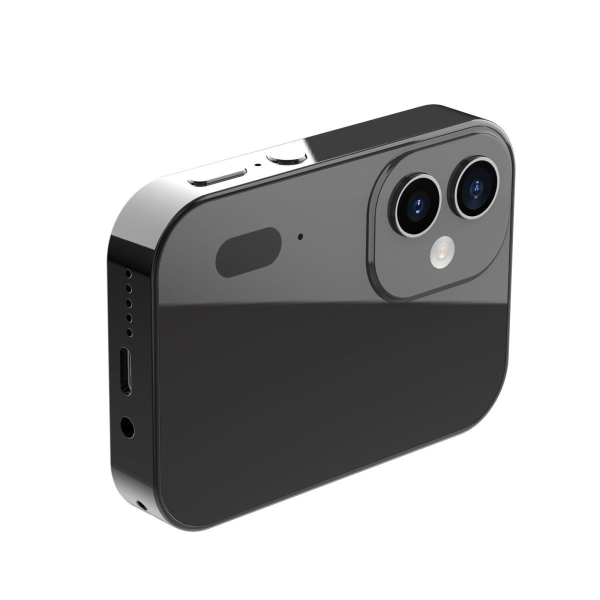 Fluxion | Mini 64MP HD Digital Camera with Touchscreen & 16x Optical Zoom – iPhone-Inspired Design