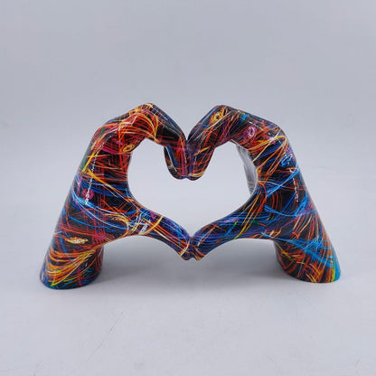 LoveSculpt Handcrafted Wooden Heart Decoration – Symbol of Love & Connection for Home Decor