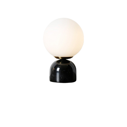 Marnor | Marble Table Lamp with Glass Shade – Scandinavian Minimalist Design