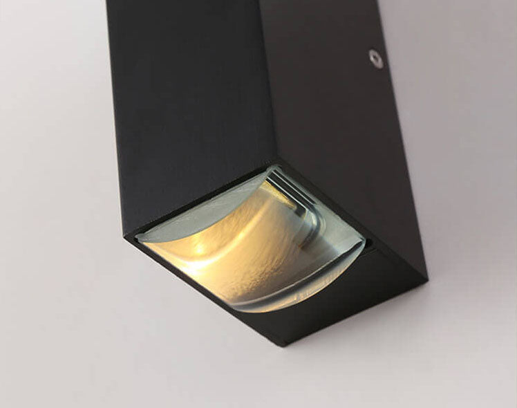 Modern Waterproof LED Outdoor Wall Light – Rectangular Aluminium Fixture