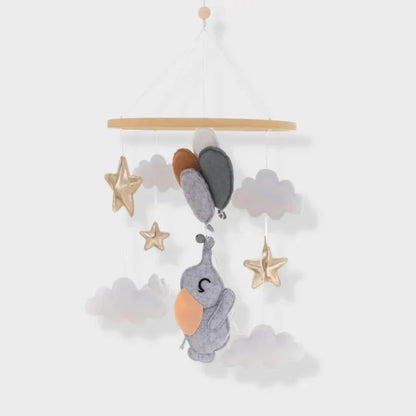 SkyWhirl –  Soothing Wooden Baby Mobile Without Battery | for Baby