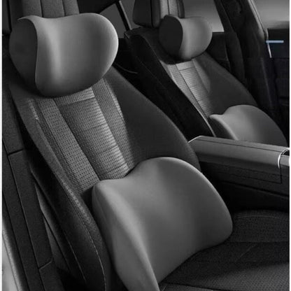 ComfortDrive Car Seat Support Set – Neck & Lumbar Memory Foam