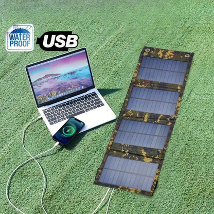 Foldable Solar Power Bank – Portable Solar Charger for Outdoor, Travel & Camping