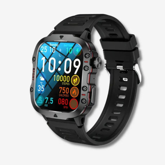TrailMate – Waterproof Outdoor Smartwatch | Adventure-Ready Fitness Tracker with Full Health Monitoring