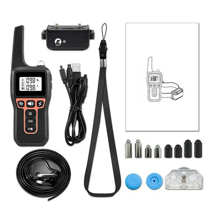 Rechargeable 1000m Waterproof Dog Training Collar with Shock, Vibration & Beep Modes