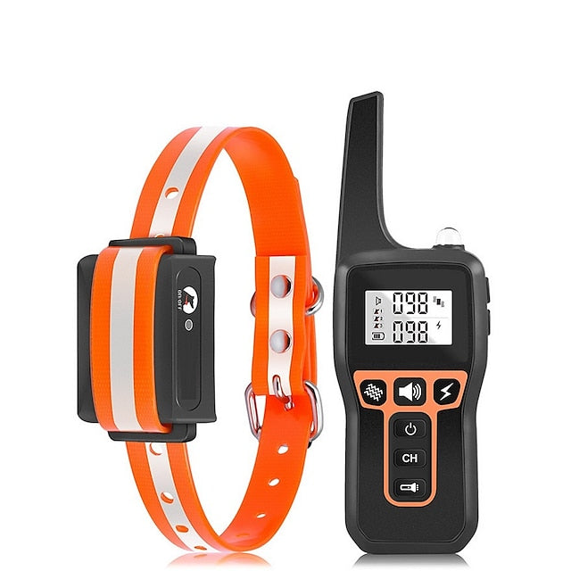 Rechargeable 1000m Waterproof Dog Training Collar with Shock, Vibration & Beep Modes
