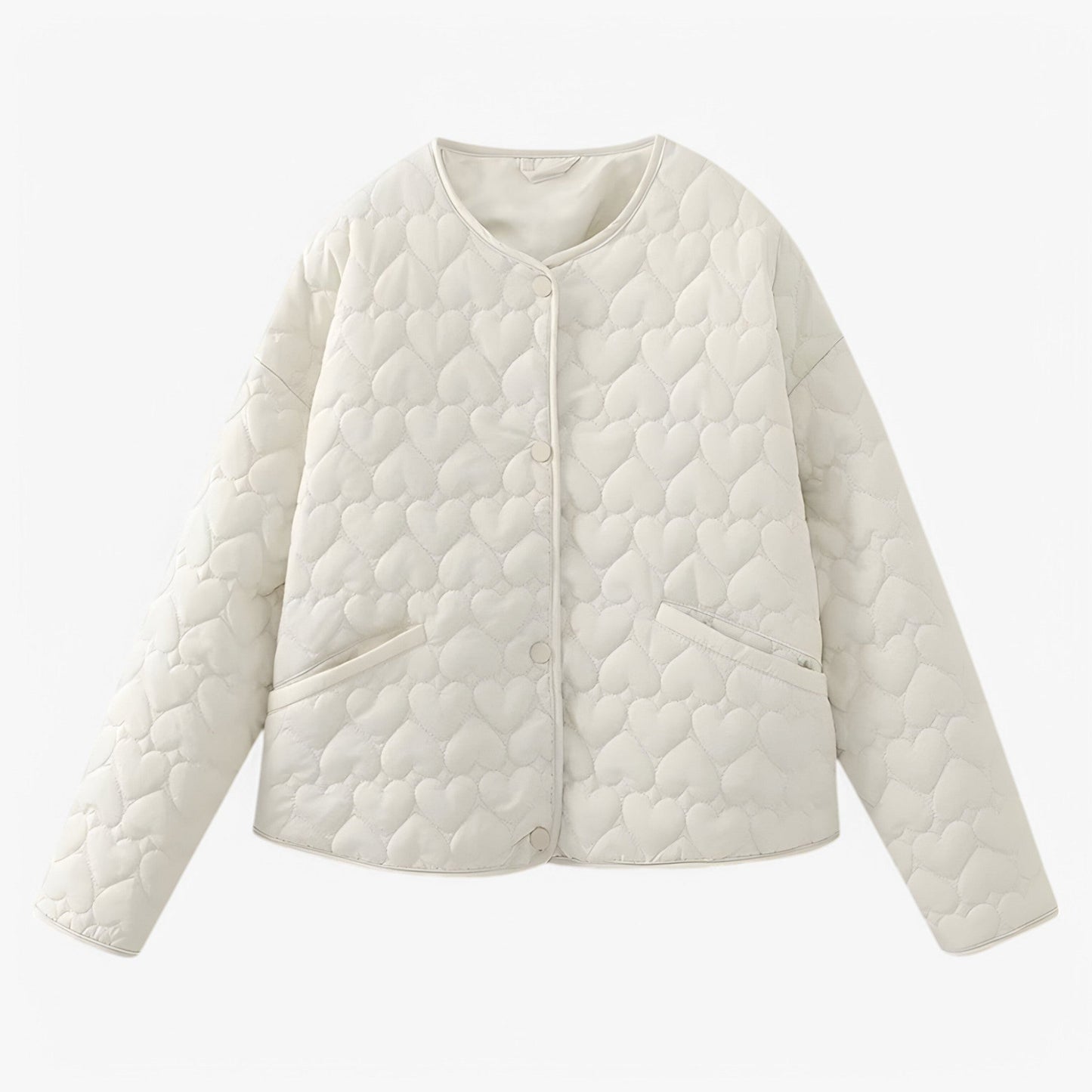 Evelyn | Quilted Heart Jacket – Versatile Warmth for Autumn & Winter