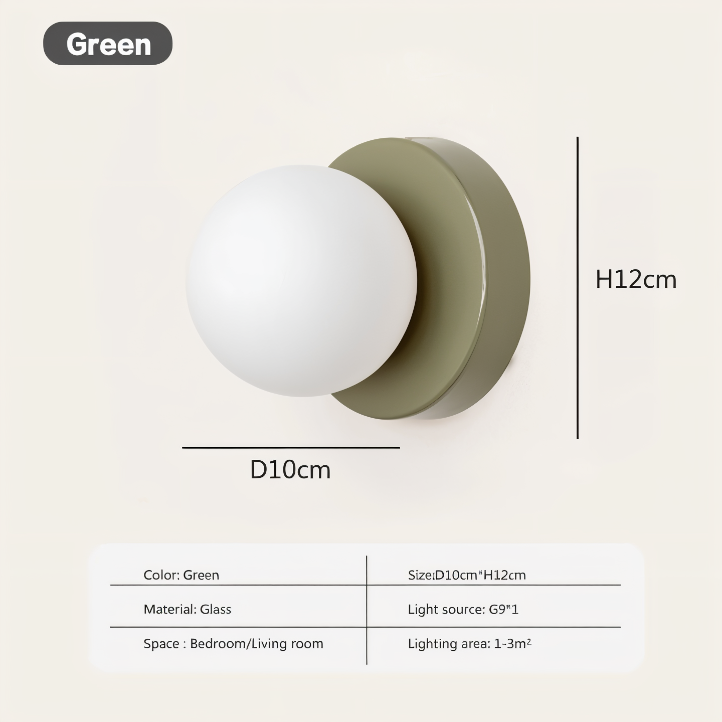 PearlPop Wall Light – White Glass Orb LED Wall Sconce for Modern Interiors