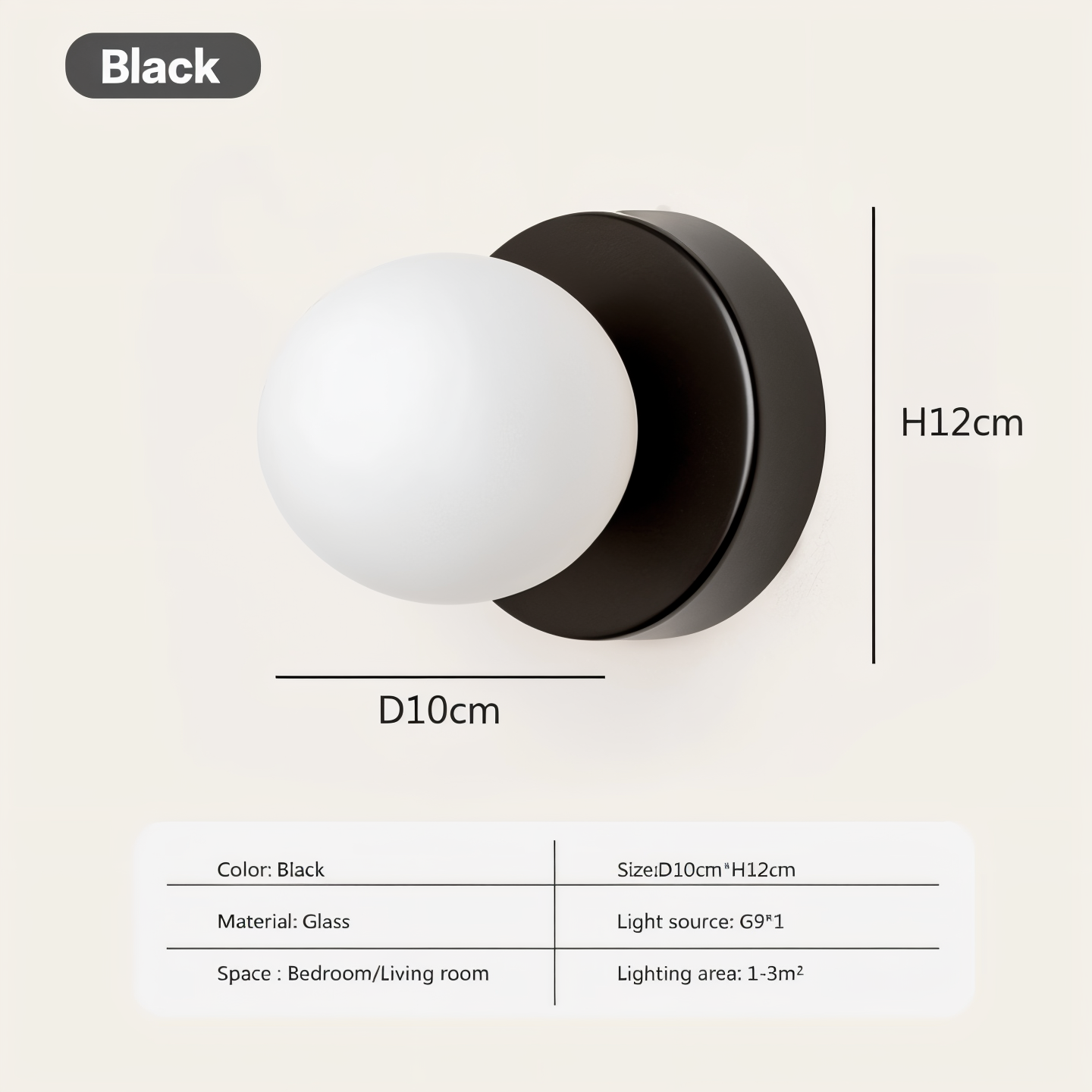 PearlPop Wall Light – White Glass Orb LED Wall Sconce for Modern Interiors
