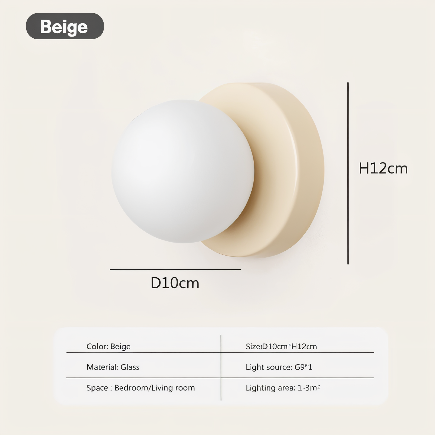 PearlPop Wall Light – White Glass Orb LED Wall Sconce for Modern Interiors