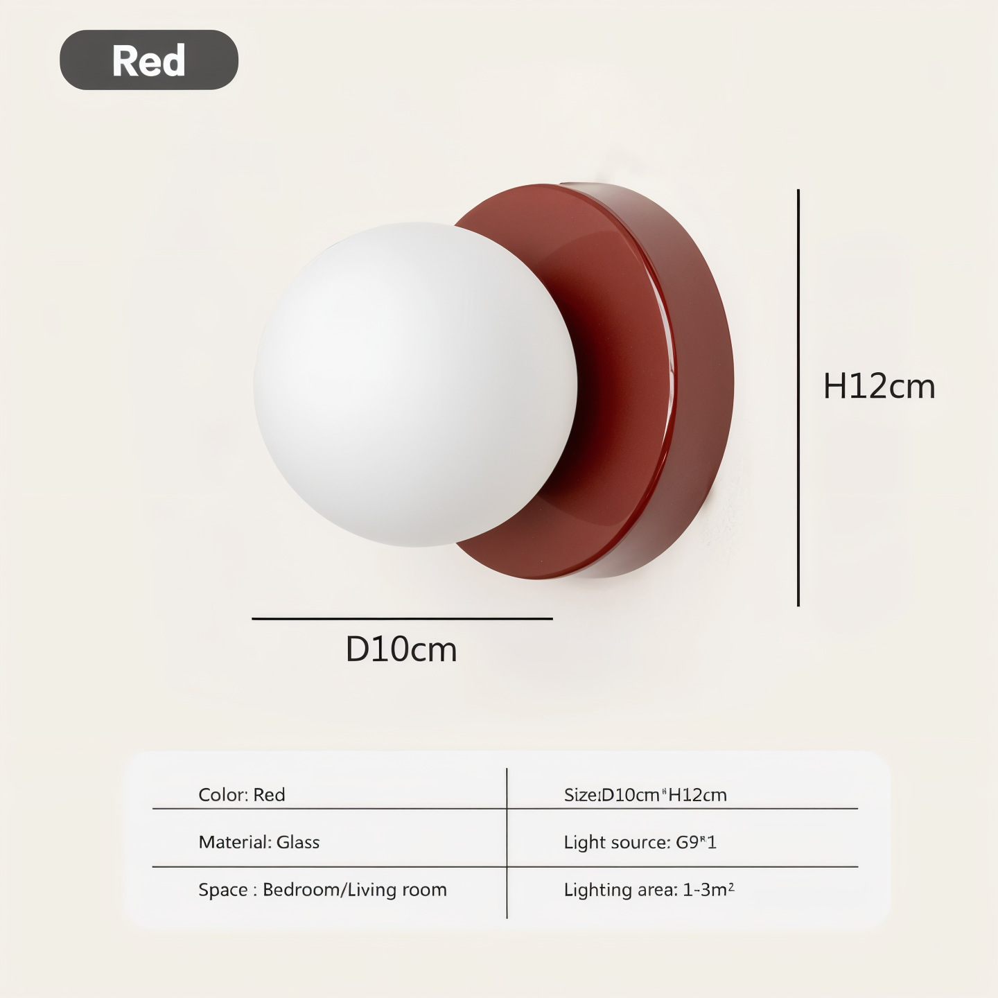 PearlPop Wall Light – White Glass Orb LED Wall Sconce for Modern Interiors