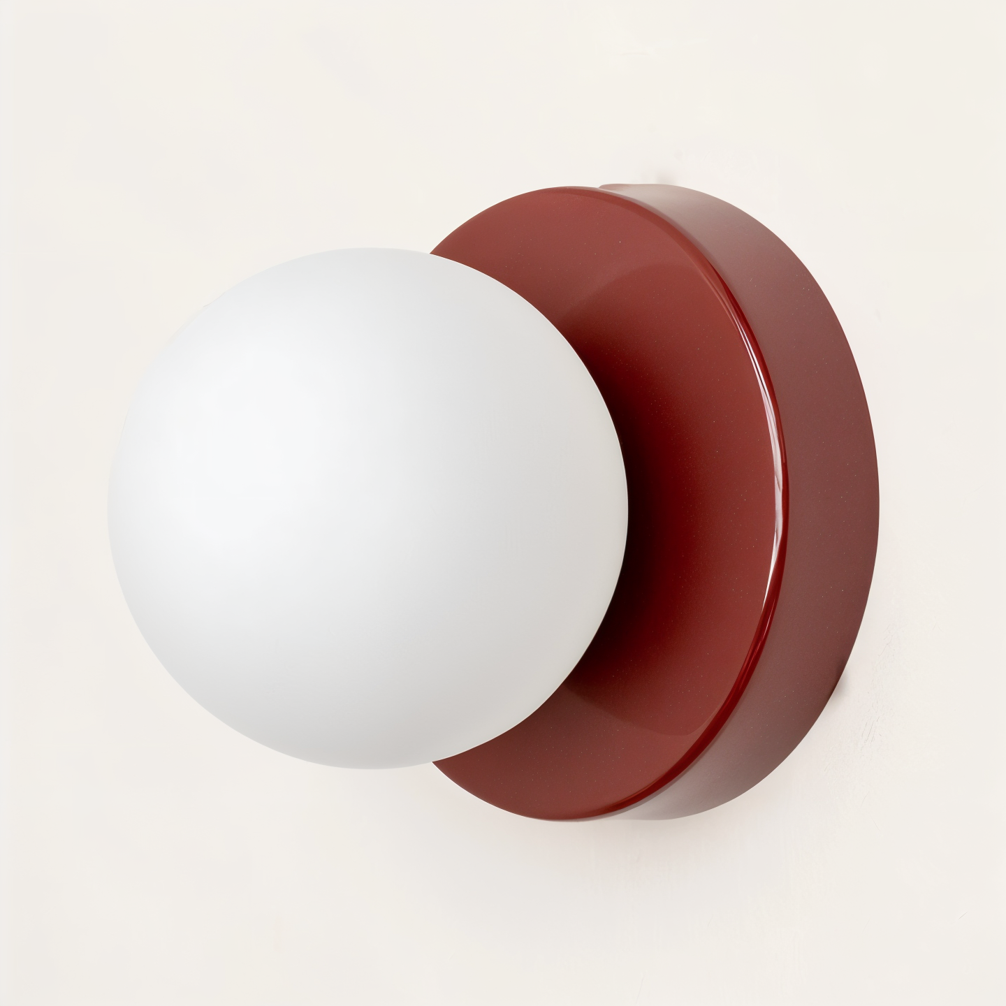PearlPop Wall Light – White Glass Orb LED Wall Sconce for Modern Interiors
