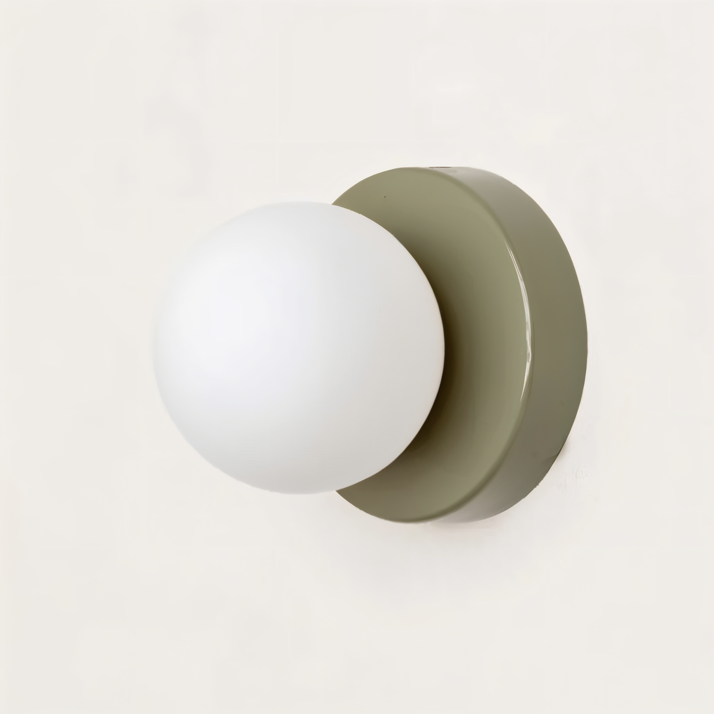 PearlPop Wall Light – White Glass Orb LED Wall Sconce for Modern Interiors