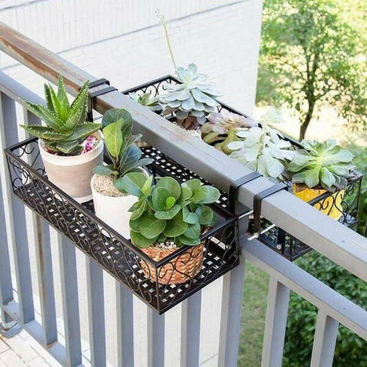Plantrix Balcony Planter Rail Holder – Stylish Hanging Flower Box for Small Balconies & Outdoor Spaces