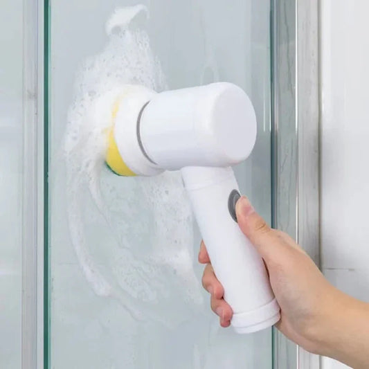 PowerScrub | Compact Cordless Electric Scrubber with Brush Attachments