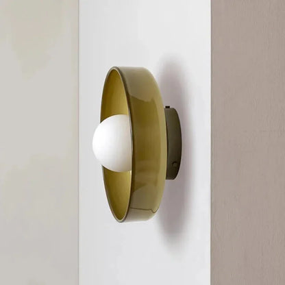 PureGlow Minimalist Glass Ceiling Light – Scandinavian Flush Mount Fixture