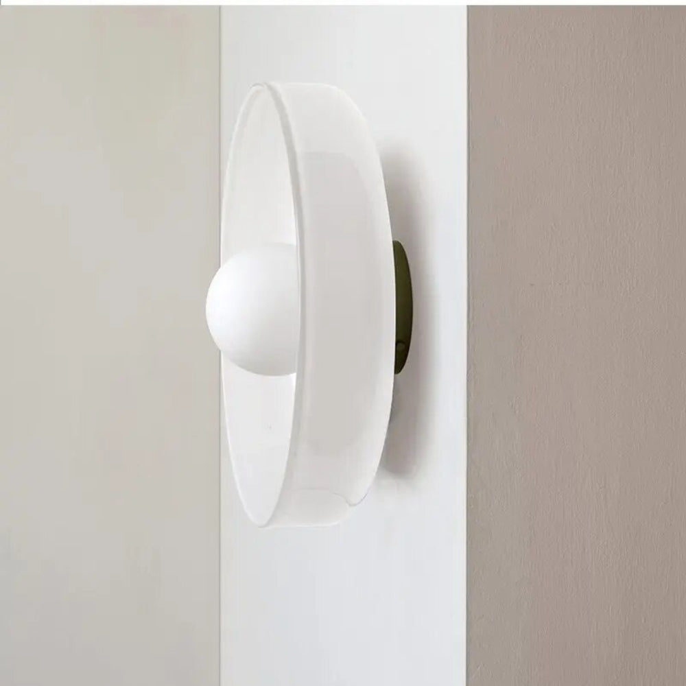 PureGlow Minimalist Glass Ceiling Light – Scandinavian Flush Mount Fixture