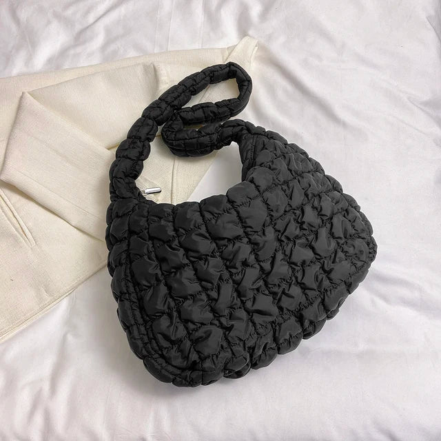 Stylish Quilted Crossbody Bag – Elegant Everyday Shoulder Handbag with Adjustable Strap
