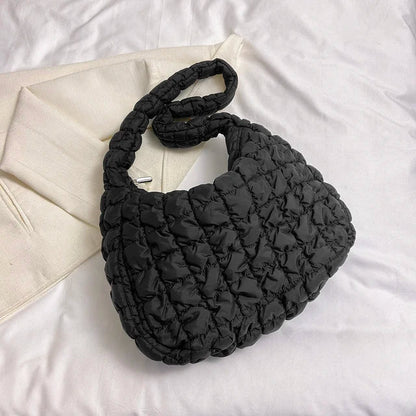 Stylish Quilted Crossbody Bag – Elegant Everyday Shoulder Handbag with Adjustable Strap