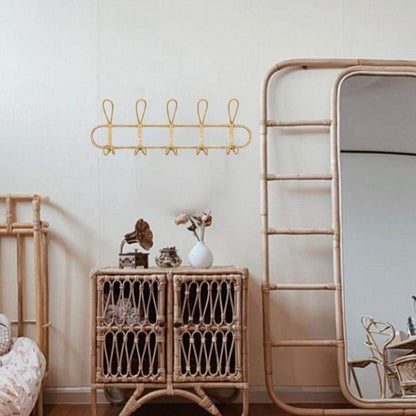 BohoLoop | Retro Rattan Wall Hook – Stylish & Functional Bohemian Storage