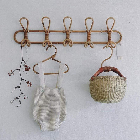 BohoLoop | Retro Rattan Wall Hook – Stylish & Functional Bohemian Storage