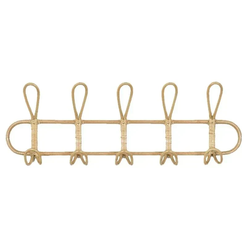 BohoLoop | Retro Rattan Wall Hook – Stylish & Functional Bohemian Storage