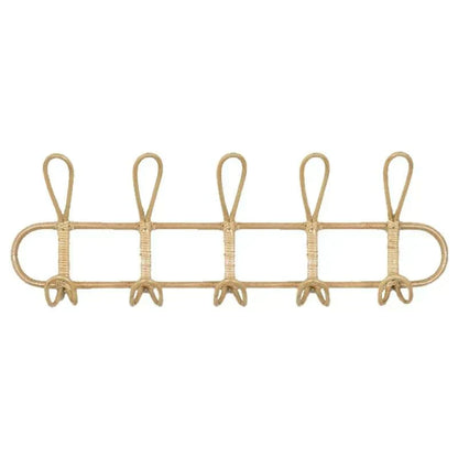 BohoLoop | Retro Rattan Wall Hook – Stylish & Functional Bohemian Storage