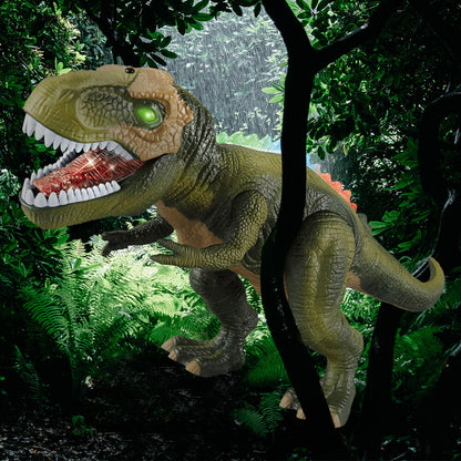 Remote Control T-Rex Dinosaur with LED Lights and Roaring Sound