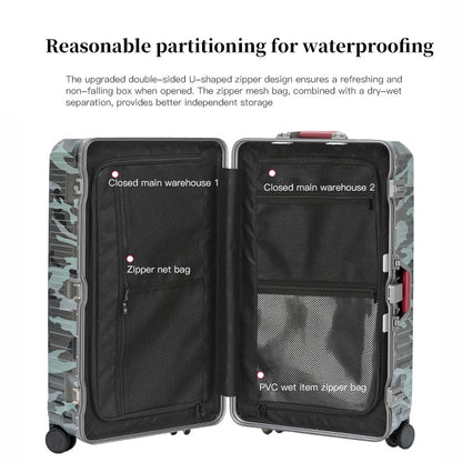 Zagreb – Wide Handle Hardshell Suitcase with Aluminium Frame & 360° Spinner Wheels