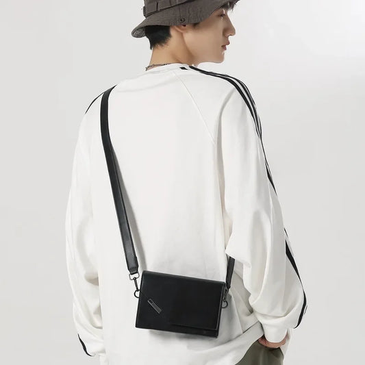 Noah Minimalist Genuine Leather Small Crossbody Sling Bag – Compact Everyday Shoulder Bag