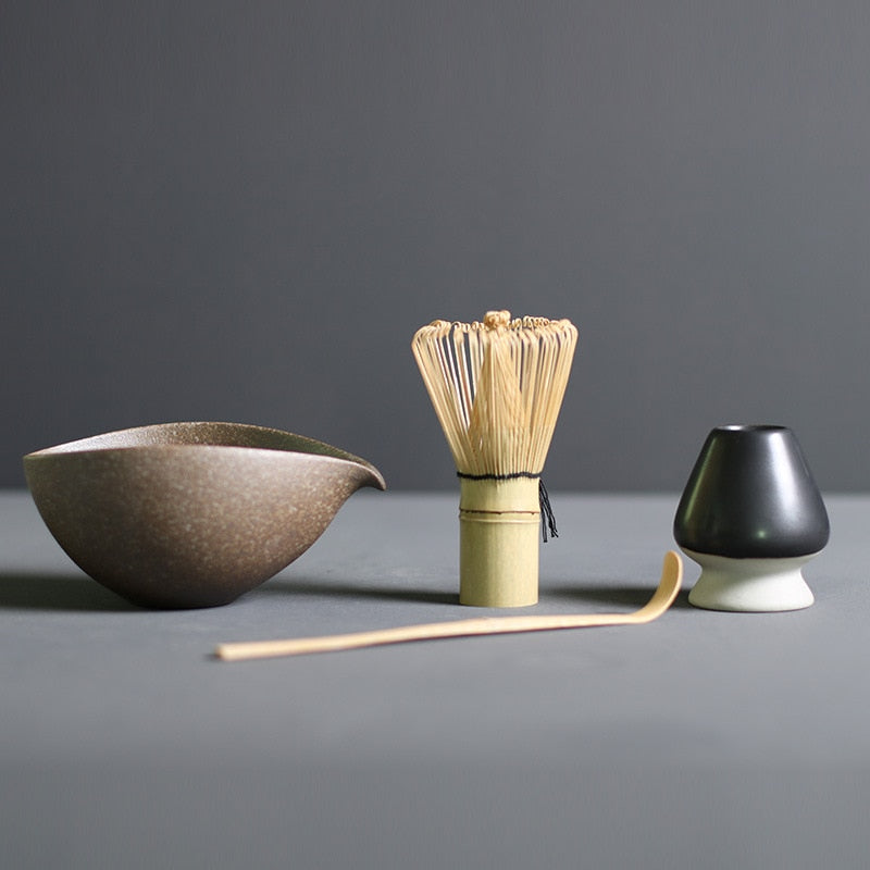 TenchaTime | Complete Matcha Set – Bamboo Whisk & Ceramic Bowl – Authentic Japanese Tea Kit