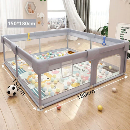 KiddoSpace | Large Baby & Toddler Playpen – Safe Indoor & Outdoor Play Area with Soft Panels