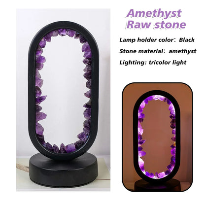 AuraStone | Natural Calming Amethyst Serenity Lamp