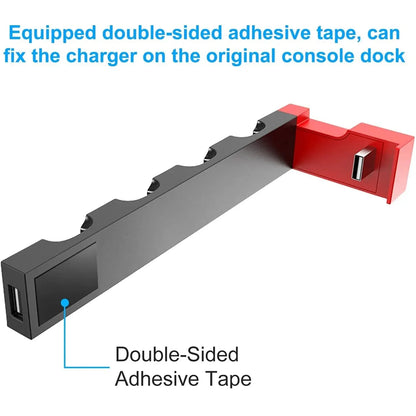 Joy-Con Charging Dock – Charges up to 4 Controllers | Compatible with Nintendo Switch & OLED Models