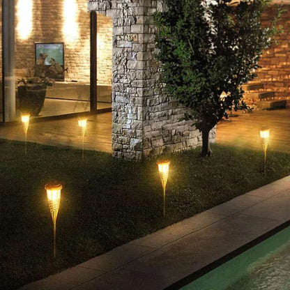 5-Piece Solar Torch Light Set – Flame Effect LED Garden Lights | Solar Powered & Weatherproof Outdoor Lighting