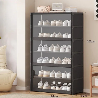 TransRack – Transparent Multi-Layer Shoe Storage Cabinet