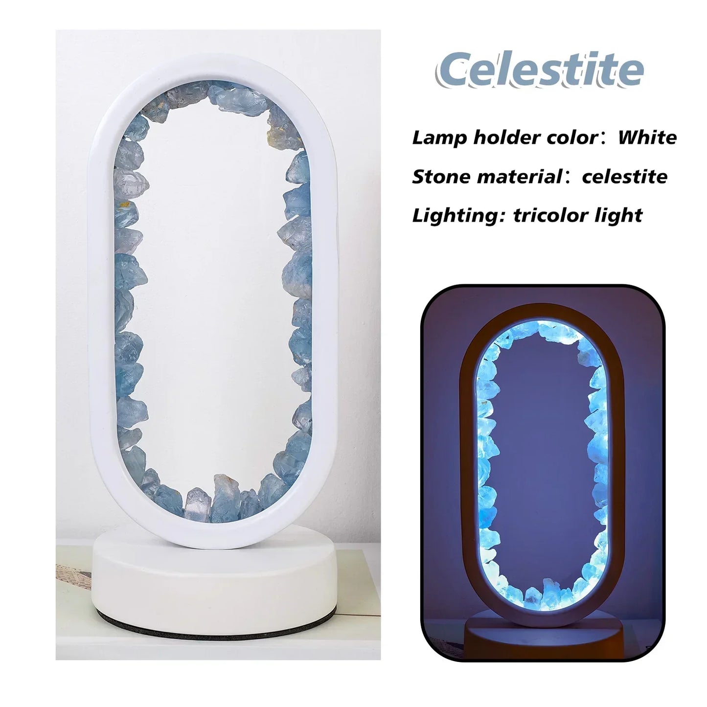 AuraStone | Natural Calming Amethyst Serenity Lamp