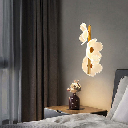 ChicFloret – Luxury Acrylic Flower LED Pendant Light | Elegant Hanging Lamp for Living Room & Bedroom Décor