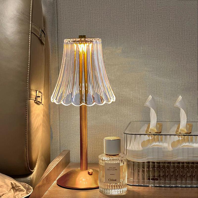LumiFleur Wireless LED Table Lamp – Elegant Rechargeable Light with Warm Glow