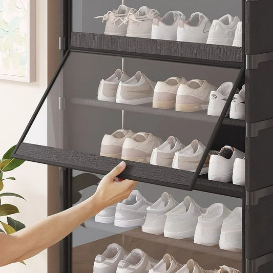 TransRack – Transparent Multi-Layer Shoe Storage Cabinet
