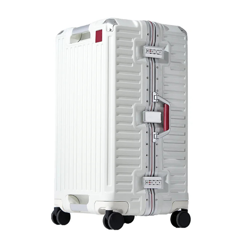 Zagreb – Wide Handle Hardshell Suitcase with Aluminium Frame & 360° Spinner Wheels