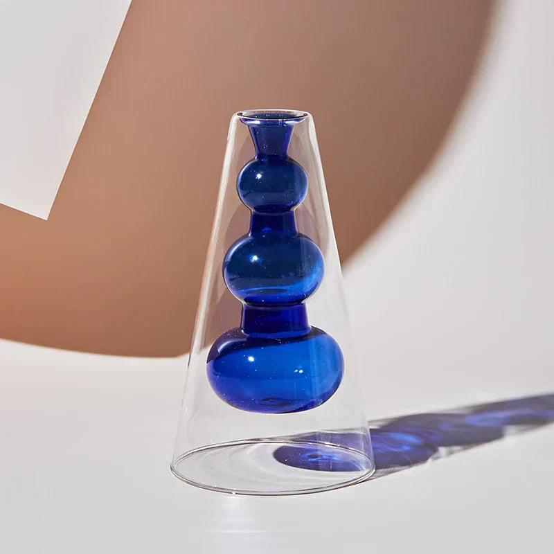 GlassBloom | Nordic Colourful Artistic Glass Vase