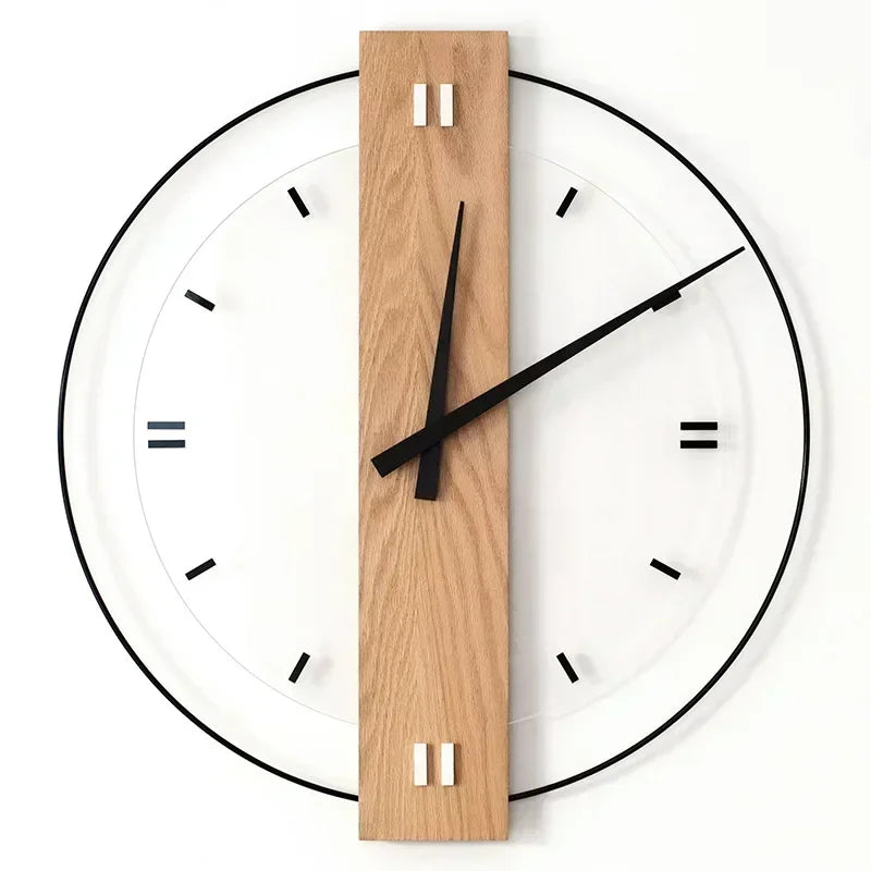 SilentOak – Minimalist Wooden Wall Clock with Silent Movement